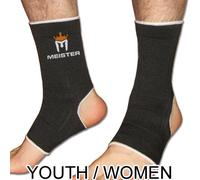 Meister Muay Thai MMA - Juego de muñequeras para tobillo (par), color negro