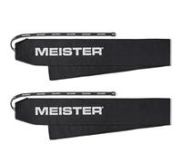 Meister Muñequeras Lockdown - Soporte ajustable sin elasticidad para halterofilia, entrenamiento de fuerza y cross training - Negro
