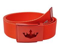 Meister Player Cinturón de Golf de Cinta Tejida - Ajustable y Reversible - Rojo Equipo