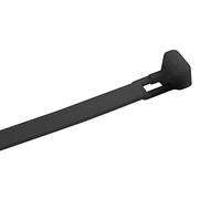 Meister, Presilla 200 mm, 25 Unidades, Color Negro, resellables, 7452450