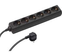 Meister - Regleta, de 1,4 m, IP20, color negro, 7430420, 250V