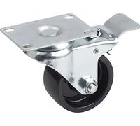 Meister Ruedas Diámetro 75 Mm Con Tope Decoración. 91 X 62 Mm Placa, Poliamida De Ruedas, Harte Unidad Superficie, Rodamiento De Deslizamiento, 100 Kg, Rollo De Transporte, Muebles Rollo