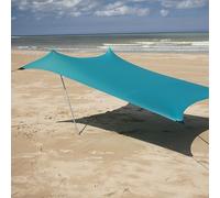 Meister Tienda de campaña para Playa, 210 x 210 cm, protección UVA/B, protección UVA/B, protección UPF 50+, para 2 a 4 Personas, con Anclajes de Arena, Apto para Maletas, Impermeable, Color Verde,