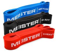 Meister X Band Comfort-Width 41 x 2 Pulgadas Bandas de Resistencia - Bandas en Bucle Premium X-Wide - Set de 3 / Alta Resistencia
