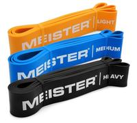 Meister X Band Comfort-Width 41 x 2 Pulgadas Bandas de Resistencia - Bandas en Bucle Premium X-Wide - Set de 3 / Resistencia Media