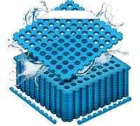 Meisterhome - Esterilla para piscina, 18 unidades, 2,88 m², protección del suelo, color azul