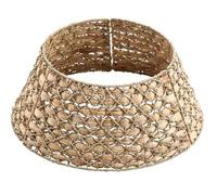 Meisterhome Modelo 4 Falda para árbol de Navidad/Mantel para árbol de Navidad de fibra natural en color natural - Ø 60 cm - Base para árbol de Navidad, cubierta para soporte de árbol de Navidad