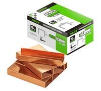 meite 16GCS34 - Grapas de cierre de cartón recubiertas de cobre para neumáticas y manuales, 1600 unidades, 1600 unidades, 3/4 pulgadas de longitud, calibre 16