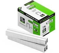 meite 7116 Grapas para tapicería tipo 71 para pistola grapadora, 16 mm de longitud, grapas galvanizadas para alfombras, cajas de madera, cables, cobertizos, cercas (10.000 piezas)