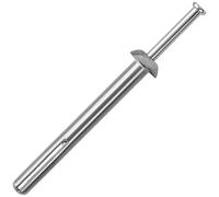 meite Anclajes de hormigón de 2 pulgadas de longitud, clavos de accionamiento de martillo en anclajes, anclajes de aleación de zinc y clavos de acero galvanizado, clavos de expansión de 1/4 pulgadas