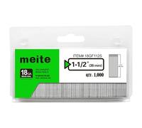 meite Clavos brad calibre 18 de 38 mm galvanizados, paquete de 1000 unidades, para clavadora neumática y eléctrica