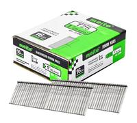 meite - Clavos de acabado tipo 16G/25 mm, clavos de acabado galvanizados rectos para pistolas de uñas, ideal para carpintería, tapicería y proyectos de enmarcado (2500