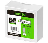meite Clavos Pin 23GA Sin Cabeza 30 mm, 10.000 Unidades, Clavos Galvanizados Calibre 23 de 0,6 mm, Clavos para Pistola de Pines, Carpintería, Molduras y Marcos