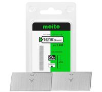 meite Clavos Pin 23GA Sin Cabeza 30 mm, 2.000 Unidades, Clavos Galvanizados Calibre 23 de 0,6 mm, Clavos para Pistola de Pines, Carpintería, Molduras y Marcos