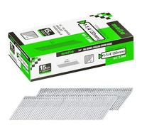 meite DA32 - Clavos de acabado en ángulo de 15G/32 mm, calibre 15, clavos de acabado en ángulo galvanizado de 34 grados para pistolas de clavos, ideal para carpintería, tapicería y proyectos de