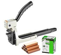 meite Grapadora Manual para Cajas HB3518 con 1.600 Grapas, Cerradora de Cartón Calibre 16, Grapadora Resistente de Corona 34,7 mm y Pata 18 mm, para Embalaje de Cartón Ondulado
