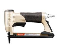 Meite MT7105 Grapadora de tapicería - 22 calibre 71 Series 3/8 pulgadas corona 3/16 pulgadas longitud de pierna grapadora de aire grapadora de alambre fino
