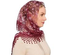 MEITRREY Pañuelos de Encaje con Flores y borlas para la Cabeza, para Mujeres y niñas, para diversas Ocasiones, para Vacaciones, para disfrazarse, para la Cabeza, con Foto, Color 9