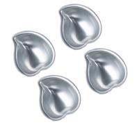 MEITRREY Paquete de 4 Elegantes moldes para Mochi en Forma de melocotón, de aleación de Aluminio, para Hornear postres, Helados y Chocolate, Color A