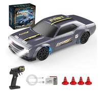 Meiurlex 1/43 Mini RC Drift Auto con Giroscopio, 2,4G Coche teledirigido RC Drift Coche de carreras Coche deportivo con luces LED, 15 km/h, RTR totalmente proporcional, regalo para adultos