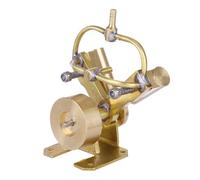 Meiurlex Mini modelo de máquinas de vapor, cobre puro en forma de V dos cilindros máquinas de vapor, experimentos de física del motor de vapor STEM juguetes