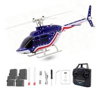 Meiurlex RC ERA A60 MINI Bell 206 Helicóptero, escala 1/42 helicóptero de control remoto de cuatro canales de un solo rotor con retención de altitud, modelo de avión RTF Hobby RC para entusiastas