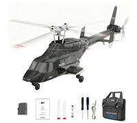 Meiurlex RC ERA A61 - Helicóptero teledirigido para adultos, 1:52 Little Wolf con ajuste de altura y posicionamiento óptico, modelo de avión RTF para principiantes