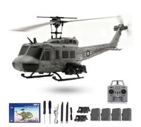 Meiurlex RC ERA C032 UH-1 Huey RC Helicóptero - 1:48 6CH sin escobillas helicóptero teledirigido, 3D y avión RC de alta precisión para adultos principiantes