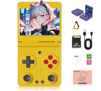 Meiurlex RG34XXSP - Consola de juegos portátil, pantalla plegable IPS de 3,4 pulgadas, sistema Linux, consola de videojuegos retro con tarjeta TF de 64 G, 5000 juegos, consola arcade para adultos