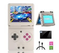 Meiurlex RG35XX SP - Consola de juegos plegable con tarjeta TF de 64 G, 5000+ juegos, pantalla IPS de 3,5 pulgadas, sistema Linux, consola de juegos retro, compatible con WiFi 5G y Bluetooth HD TV,