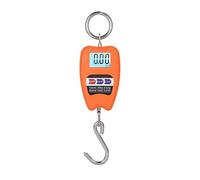 MEIVIYA Báscula Colgante de 200Kg, báscula Digital de Cocina, Pesas de Pesca retroiluminadas, báscula de Bolsillo con sensores precisos, minibáscula de grúa portátil(Oranje)