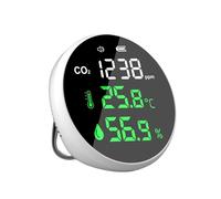 MEIVIYA Detector de dióxido de Carbono, comprobador de Calidad del Aire, medidor de CO2, termómetro, higrómetro, Detector