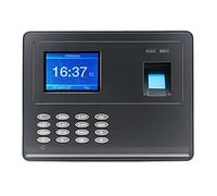 MEIVIYA Reloj de Tiempo del Empleado, Máquina de Asistencia de Tiempo de Huella Digital Máquina de grabadora USB Software de reconocimiento biométrico