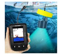 MEIVIYA Sonda de Pesca portátil, sonda de Pesca con Cobertura de Sonar, Alarma, transductor, sonda de Pesca