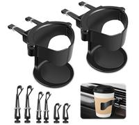 MEIYANFA 2Piezas Soporte para Bebidas para Coche para Audi RS 5 Coupe II (F5) 2017-2018, Portavasos para Ventilación para Bebidas Botellas de Agua café latas de refrescos