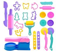 MEIYAXINWIN Juego de 22 herramientas para amasar, accesorios de plastilina, herramienta de modelado creativo, accesorio de plastilina, juego de regalo para niños y niñas