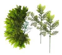 MEIYIFAN Ramas de Pino Artificial de Navidad, 36PCS Verde de Imitación de Plástico,Artificial,para decoración del hogar, decoración de Corona de Navidad