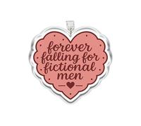 MEIYSTICK Forever Falling for Fictional Men - Abalorio de tapón antipolvo para Kindle, dije acrílico tipo C o rayo, accesorios Kindle, regalos para amantes de los libros (relámpago)