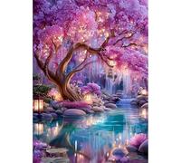 MEIYUDA 5D Diamond Painting Bosque de ensueño brillante, Pintura Diamante Diamond Painting Kit Completo Niños Regalo, Manualidades Adultos Para Decoración De Pared Del Hogar 30x40cm