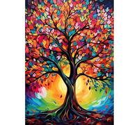MEIYUDA Pintura Diamante Árbol de la Vida, Diamond Painting Kit Completo, Manualidades Adultos Niños, Painting Para Decoración de Pared, 30x40cm