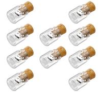Meiyuexiang 10 Piezas Botella Corcho Vaso 2.0/128MB Cork Glass Bottle Memoria Almacenamiento de Datos USB Flash Pen Drive Memory Stick Vaso Transparente