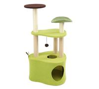 MEIZHITU Árbol para Gatos Poste Rascador Árbol para Gatos De Aguacate para Interior, Torre De Árbol para Gatos, Postes Rascadores para Gatos De Sisal con Perca Superior Acogedora(54 * 107cm)