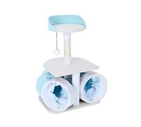 MEIZHITU Árbol para Gatos Poste Rascador Árbol para Gatos Soporte para Gatos con Túnel Rascador para Gatos Condominio Rascador para Gatos Productos para Mascotas Torre para Gatos