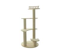 MEIZHITU Árbol para Gatos Poste Rascador Gato De Madera Maciza Marco De Escalada Gato Actividad Árbol Torre Interior Gato Rascador Poste Casa Moderna para Gatos para Descansar(D)