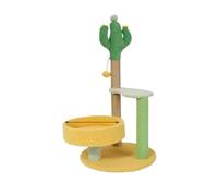 MEIZHITU Árbol para Gatos Poste Rascador Linda Torre para Gatos con Poste Rascador Cubierto De Sisal, Percha De Felpa, Condominio Acogedor Y Bola Colgante