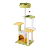 MEIZHITU Árbol para Gatos Poste Rascador Linda Torre para Gatos para Gatos De Interior, Poste Rascador para Gatos De Sisal con Plataforma De Salto(45 * 36 * 110cm)
