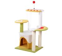 MEIZHITU Árbol para Gatos Poste Rascador Linda Torre para Gatos para Gatos De Interior, Poste Rascador para Gatos De Sisal con Plataforma De Salto(44 * 35 * 85cm)