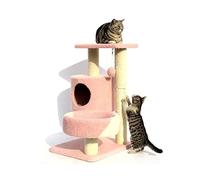 MEIZHITU Árbol para Gatos Poste Rascador Marco De Escalada para Gatos, Árbol De Torre para Gatos, Muebles Simples para Gatos, Poste Rascador para Gatos De Sisal, Plataforma De Salto Resistente(A)