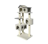 MEIZHITU Árbol para Gatos Poste Rascador Marco De Escalada para Gatos Arena para Gatos Árbol para Gatos Sisal Muebles para Gatos Villa para Gatos Plataforma De Salto para Gatos Multicapa