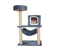 MEIZHITU Árbol para Gatos Poste Rascador Marco De Escalada para Gatos con Arena para Gatos, Árbol para Gatos, Una Hamaca, Plataforma De Salto para Gatos, Juguete para Rascar para Gatos Multi Ayer